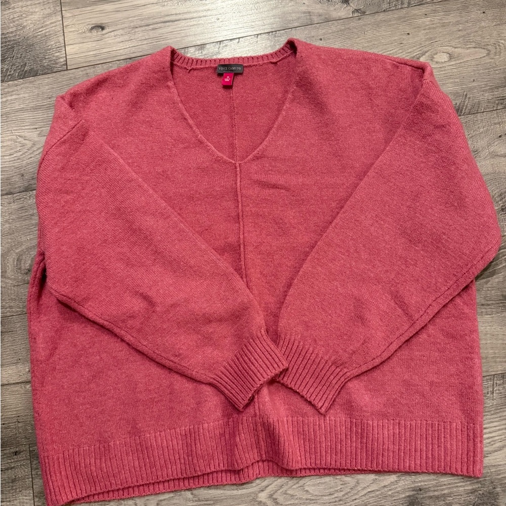 Vince Camuto Deep Red Knit Sweater